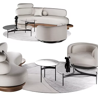 Sofa Coffee Table Combination Sofa Coffee Table 3d model