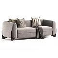 Modern Stylish Fabric Double Seater Sofa With Multiple Color Choices And Decorative Throw Pillows