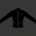 Sleek Black Jacket With Stand Collar Long Sleeves Zipper Closure And Front Pockets
