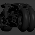 Sleek Black Futuristic Motorcycle With Modern Body Design Stylish Wheels And Detailed Engine