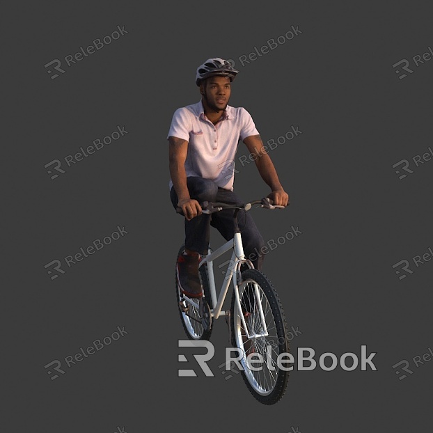 man on a bicycle model