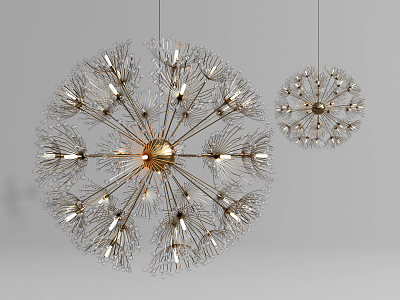 Modern chandelier 3d model