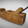 Vintage Wooden Hand Plane With Iron Blade For Carpentry Tools