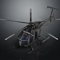 Modern Helicopter With Main Rotors Tail Rotor Cockpit Windows And Fuselage Design