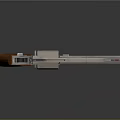 Bruno Rossi Revolver with Wooden Grip and Silver Metal Body Design