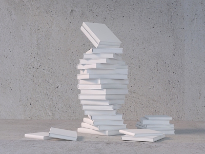 art books reading beautiful books art installation books model