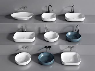 Modern wash basin wash basin wash basin table basin 3d model