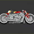 Two Modern Motorcycles Design With Yellow And Red Frames And Stylish Seats