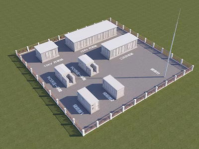 Energy Storage Station Energy Station Energy Storage Station Battery Cabin Energy Storage System Energy Storage Switch Station PCS Boost Integrated Cabin 3d model