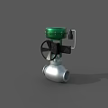 Pneumatic diaphragm regulating valve ZJHP16C regulating valve 3d model