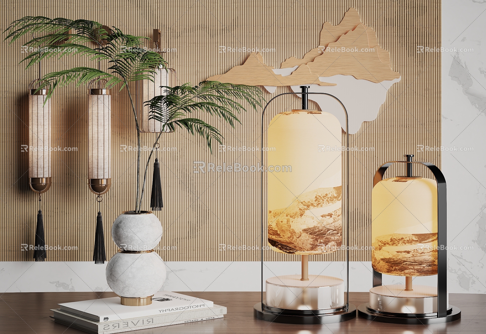 New Chinese Wall Lamp 3d model