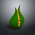 Delicious Fresh Corn With Partially Peeled Green Husk And Bright Yellow Kernels