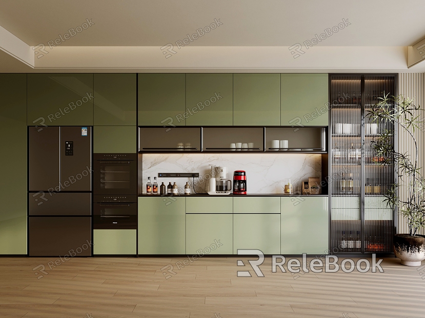 Modern Sideboard Italian Minimalist Sideboard Refrigerator Cabinet Sideboard Wine Cabinet Tea Cabinet Sideboard model