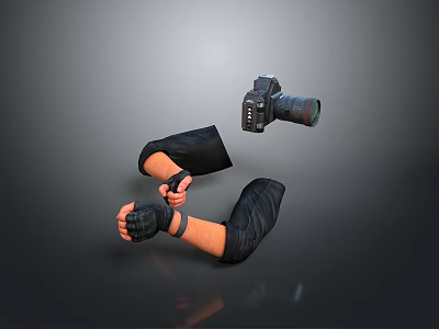 Ergonomic Computer Mouse And Keyboard Setup With Wrist Support Pad 3d model