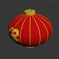 Lantern Country Lantern Color Origami Lantern Chinese Lantern Paper Lantern Red Lantern Lighting Lamp 3d model