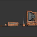 Game machine home game machine Nintendo game machine old game machine old game machine handle 3d model