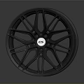 Car Wheel Rim Featuring Black Stylish Design And ESR Logo Spokes