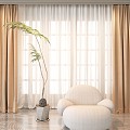 Curtains 3d model