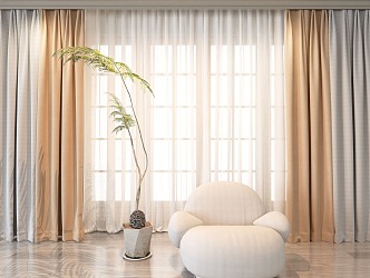 Curtains 3d model