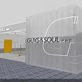 Modern Clothing Store Interior With Display Racks Clothing Racks And Display Platforms