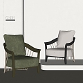 Leisure Chair Single Sofa 3d model