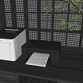Modern Printer Simple Office Printer 3d model