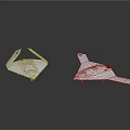 Two Detailed White Aerospace Craft Models Showcasing Space Exploration Design