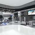 Spyder Clothing Store Interior With Mannequins Displayed Apparel And Digital Screen