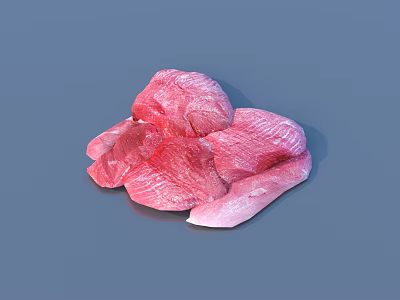 Soft Pink Household Fabric Pieces Essential for Daily Living Needs 3d model