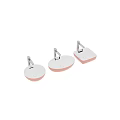 Stylish Modern Washbasins in Various Shapes with White Pink Colors and Chrome Faucets
