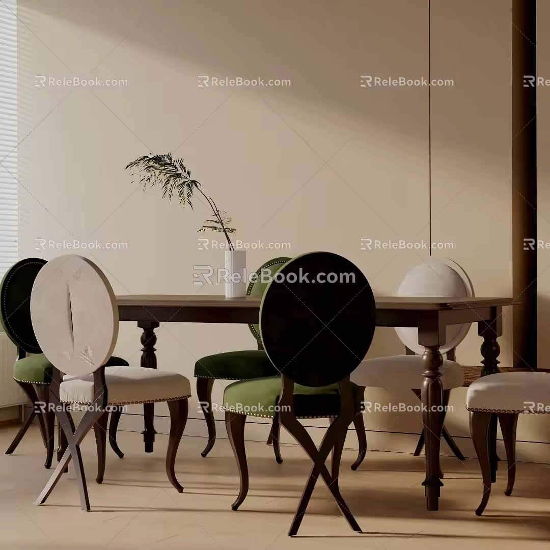 Modern table combination 3d model