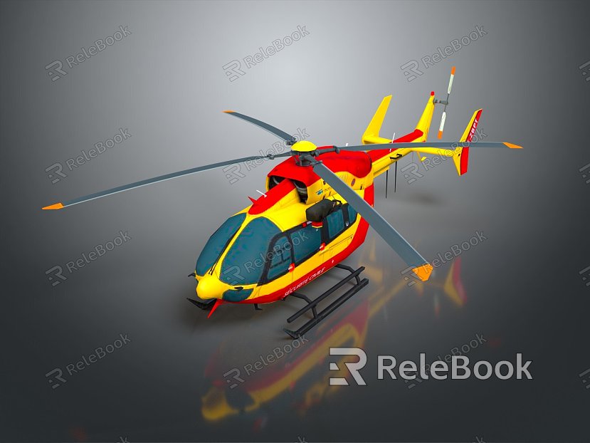 Modern Helicopter Gunship Helicopter Aircraft Gunship Combat Helicopter model