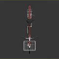 Stylish Red Bicycle With Front Wire Basket And Black Seat For Urban Riding