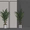 Modern Changhong glass partition 3d model