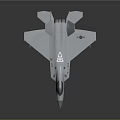 Modern Fighter Jet Model With Sleek Gray Body Transparent Canopy And Landing Gear