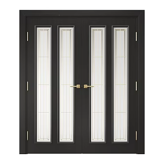 Modern double door 3d model