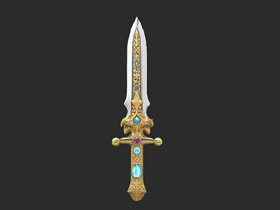 Sword Sword King of Yue Sword King of Qin Sword Heaven Slayer Dragon Sword Game Props 3d model