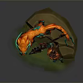 Fantasy Style 3D Model Decorative Figurine With Female Character And Flame Mount