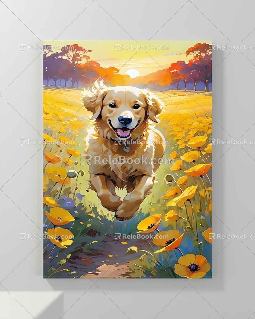 Decorative Painting Animal Painting Landscape Painting Abstract Painting Figure Painting 3d model