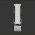 Camouflage Military Tanker Truck With Multiple Circular Hatches On Tank Body
