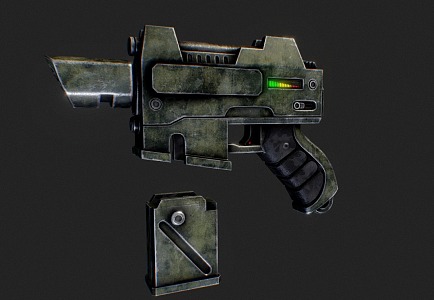 Gun Pistol Old Gun Concept Gun Tech Gun 3d model