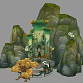 Xianxia Ancient Building Scene 3d model
