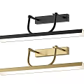 Modern Black and Gold Linear Design Wall Sconces for Interior Lighting
