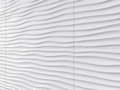 Modeling wall tile, three-dimensional wall tile, water corrugated wall tile 3d model