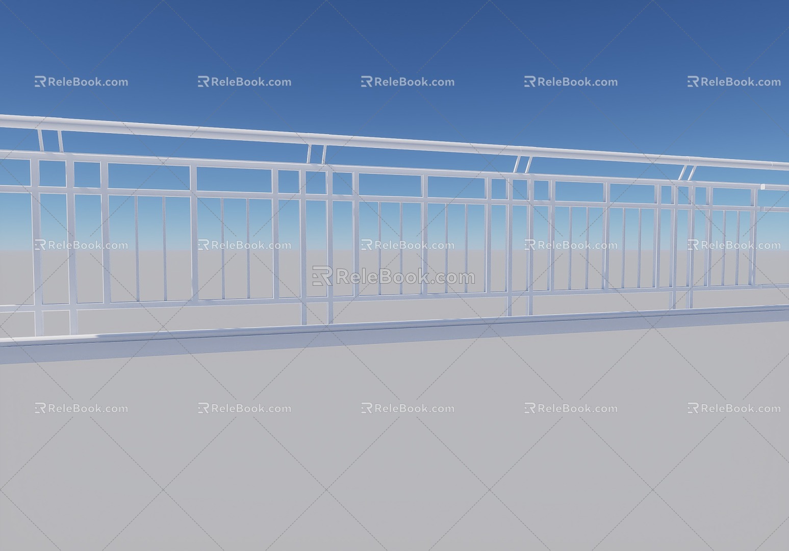 Modern Railing 3d model