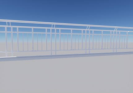 Modern Railing 3d model