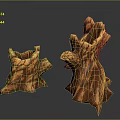 Unique Wooden Stump Decorative Crafts With Natural Texture And Artistic Design
