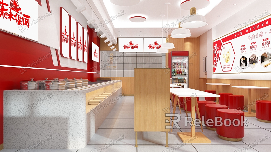 Modern Fast Food Restaurant model