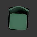 Teal Folding Leisure Chair With Black Frame Modern Minimalist Design Shiny Surface For Comfort