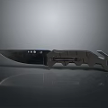 Tactical Weapon Folding Knife With Metallic Blade And Ergonomic Handle Design